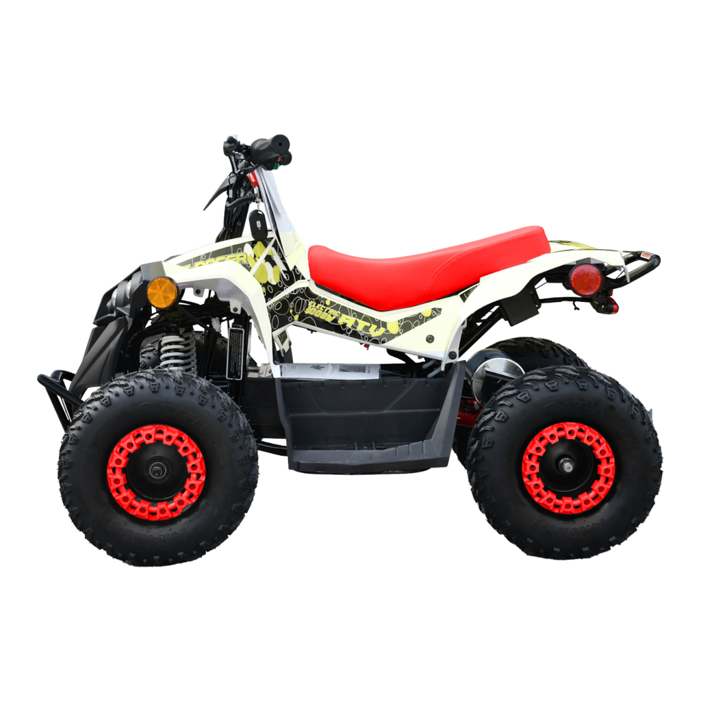 E-Bully 1000W ATV 4 Wheeler For Kids - White – Rosso Motors Kids Toys