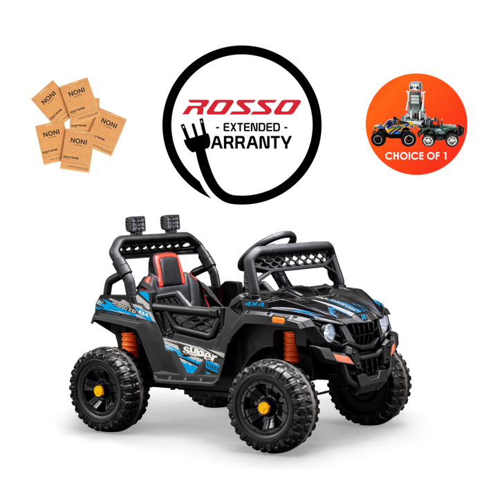 Rosso X1 Premium Ride On Bundle - w/ Blue Decals Featured