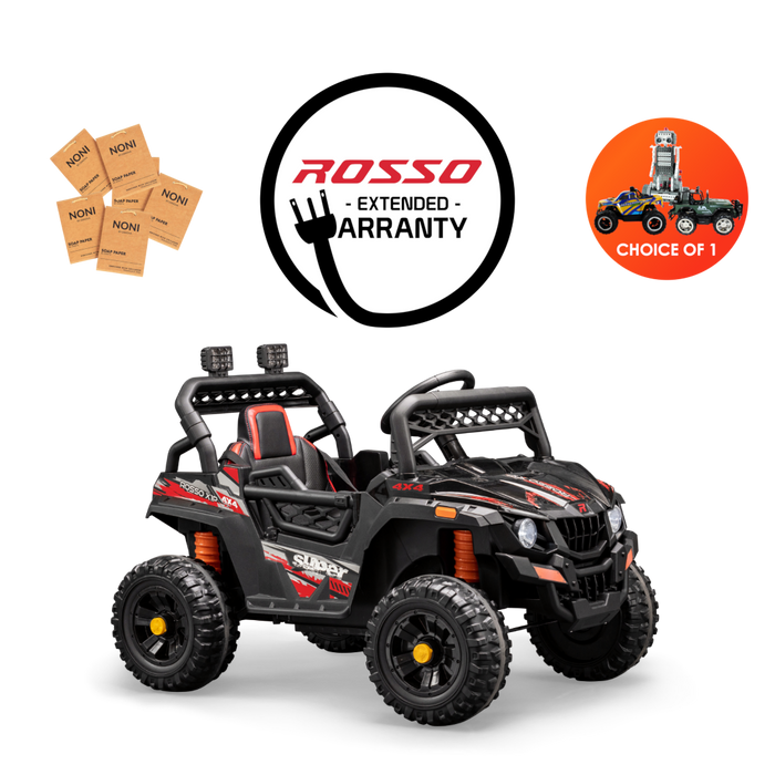 Rosso X1 Premium Ride On Bundle - w/ Red Decals Featured