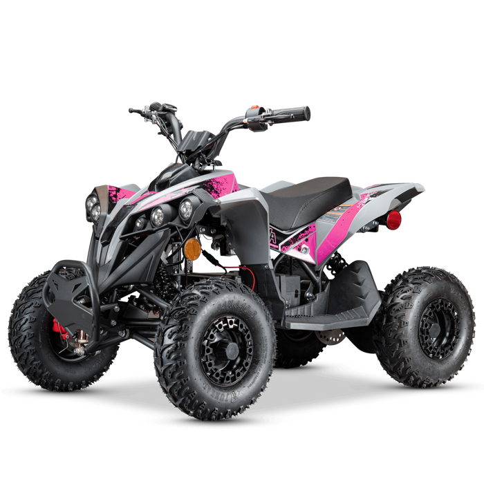 Pioneer 1200W Kids ATV 4 Wheeler with 14" Tires - Pink