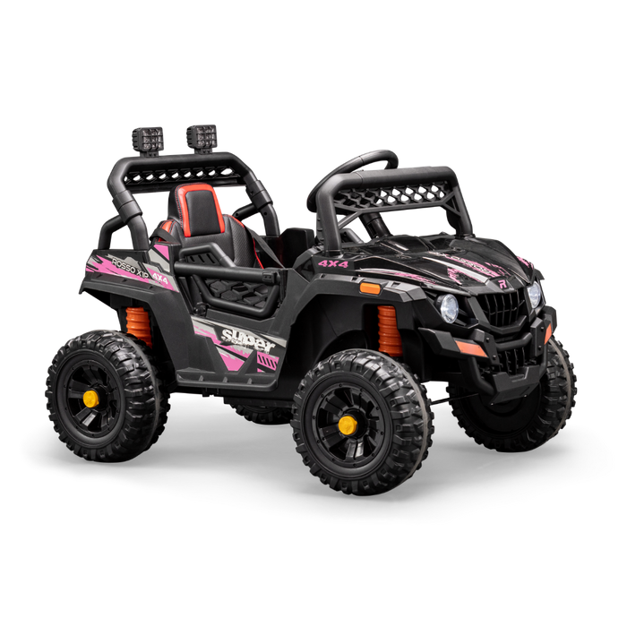 Rosso X1P Electric Outdoor Ride-On 4 Wheeler For Kids Pink | Remote Control | For 2-6 yrs old