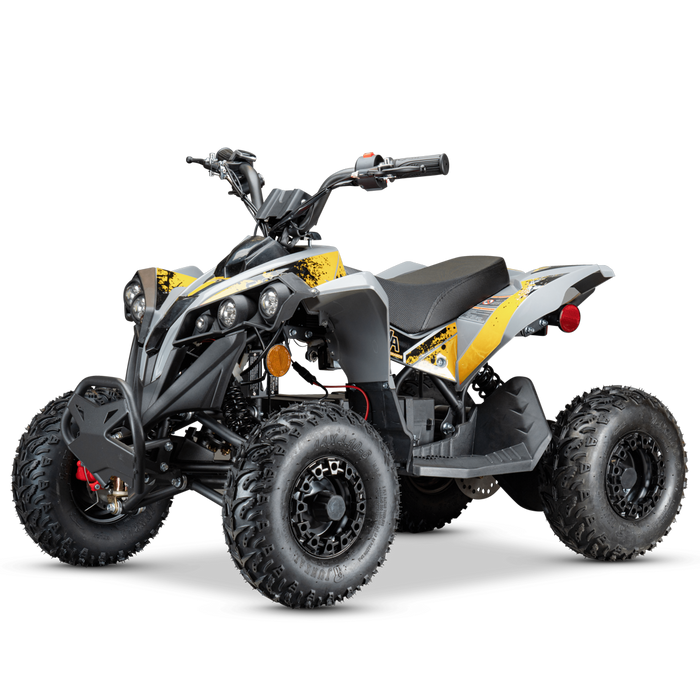Pioneer 1200W Kids ATV 4 Wheeler with 14" Tires - Yellow