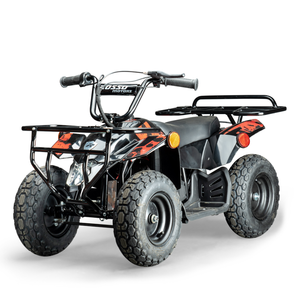 Rosso eQuad R Ride on Utility Outdoor 4 Wheeler With Racks For Kids Rosso Motors Kids Toys