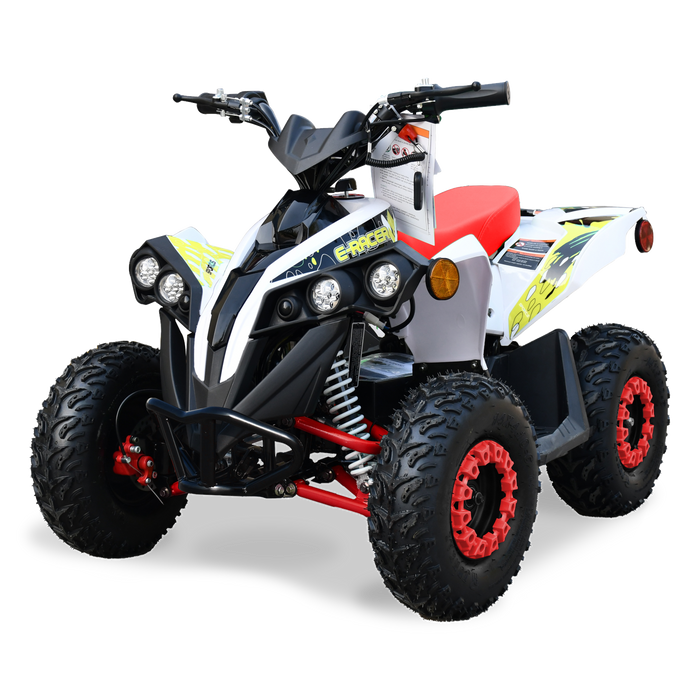 E-Bully 1000W ATV 4 Wheeler For Kids - White