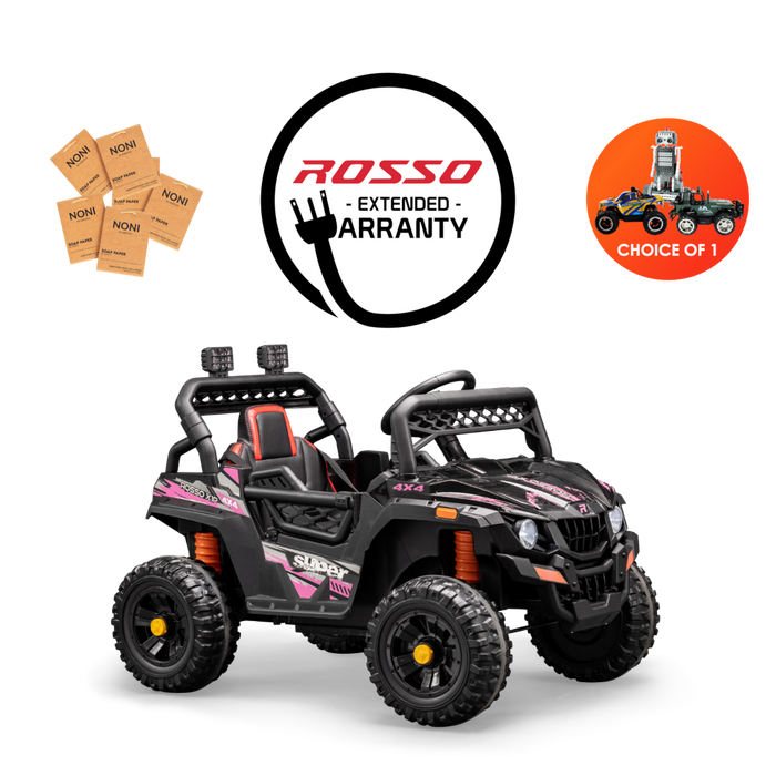 Rosso X1 Premium Ride On Bundle - w/ Pink Decals Featured