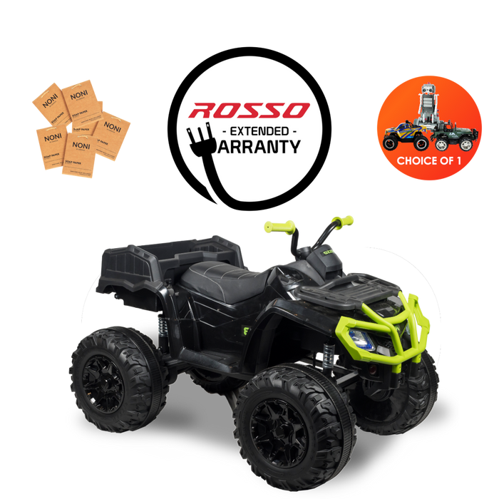 Rosso X3 Ride On Bundle - Black & Green