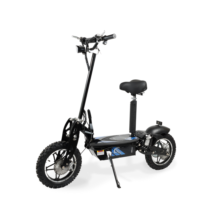 Rosso Cobra Foldable Stand Kick Electric Scooter with Seat Blue