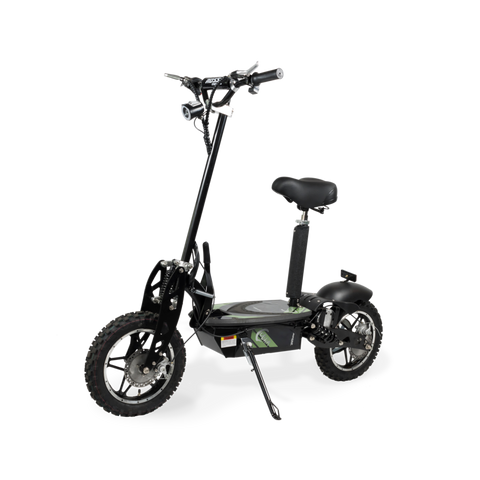 Rosso Cobra Foldable Stand Kick Electric Scooter with Seat Green