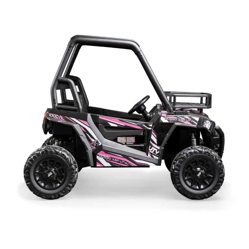 Rosso X5P Electric Ride-On Seater UTV Car For Kids Pink