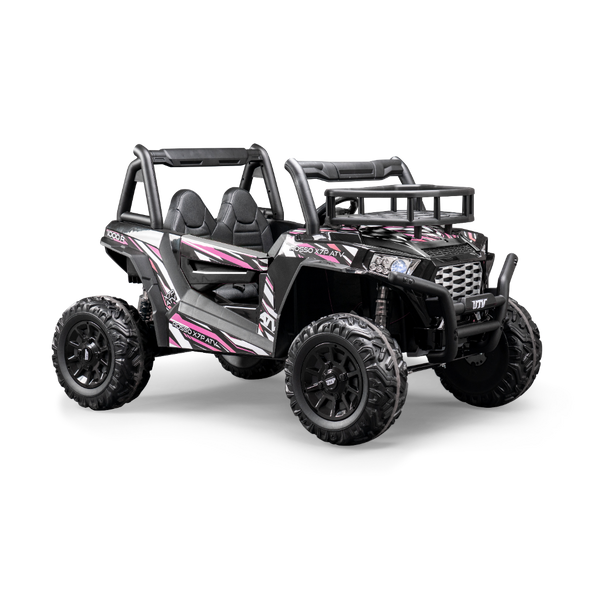 Pink ride on online jeep 2 seater