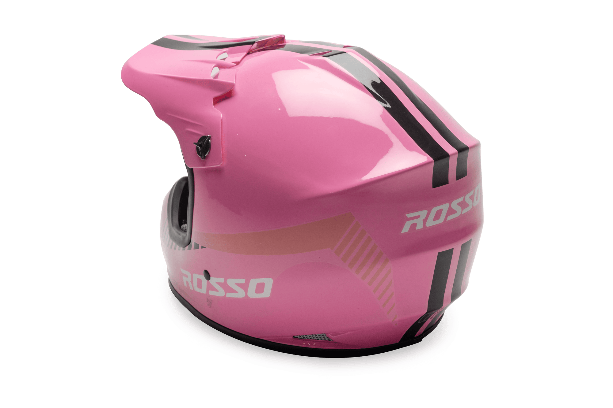 Rosso Off Road Motocross ATV Helmets For Girls in Pink DOT