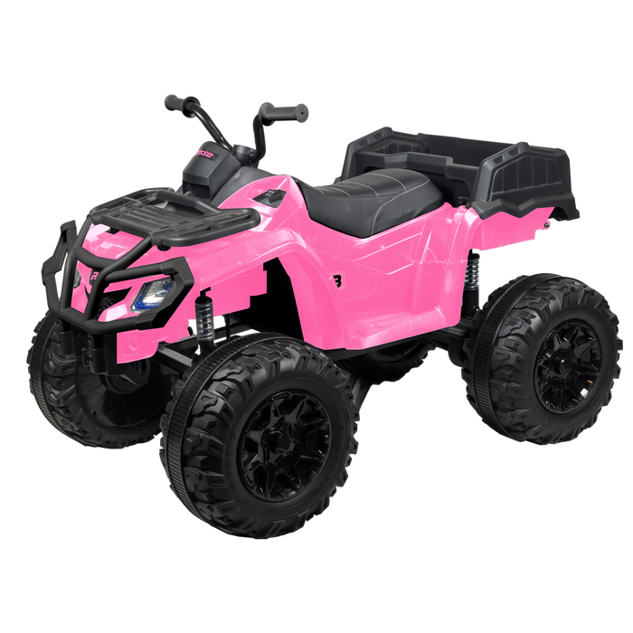 Rosso X3 large electric ride-on 4 Wheeler For Kids - Pink - ASTM F963 Certified