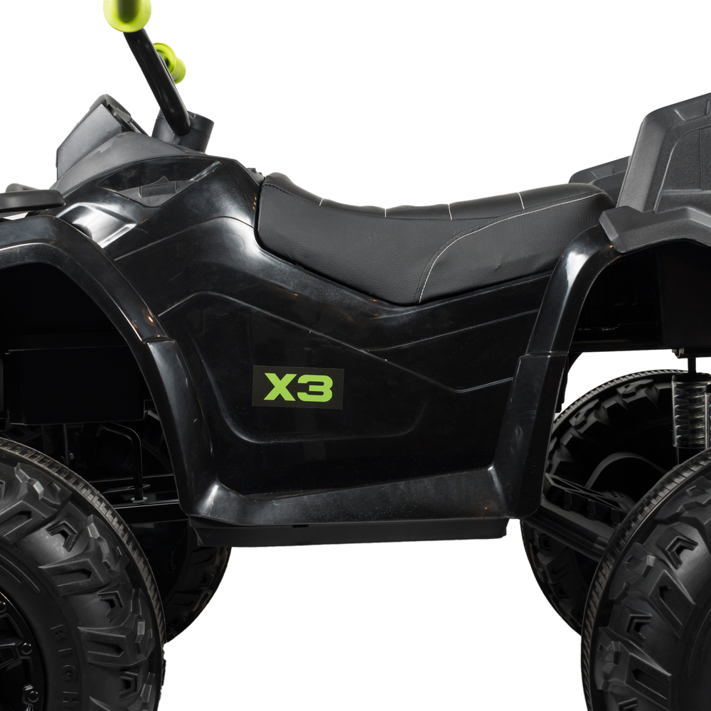 Rosso M3 ride-on Go Kart 4 Wheeler For Kids - Onyx Lime - ASTM F963 Certified